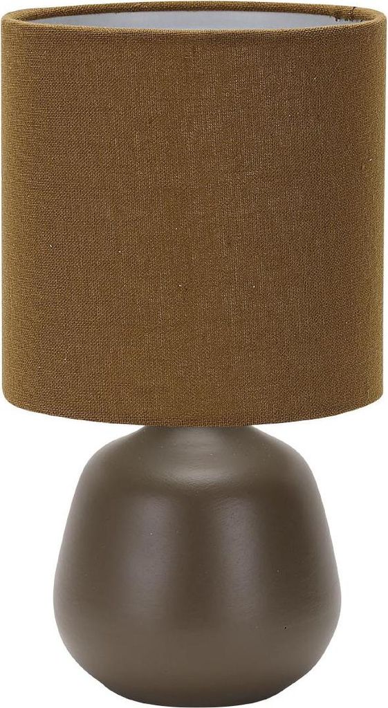 Luxus - Tischlampe Amsterdam - Braun - H28xØ15 - Armatur E14 - Keramik