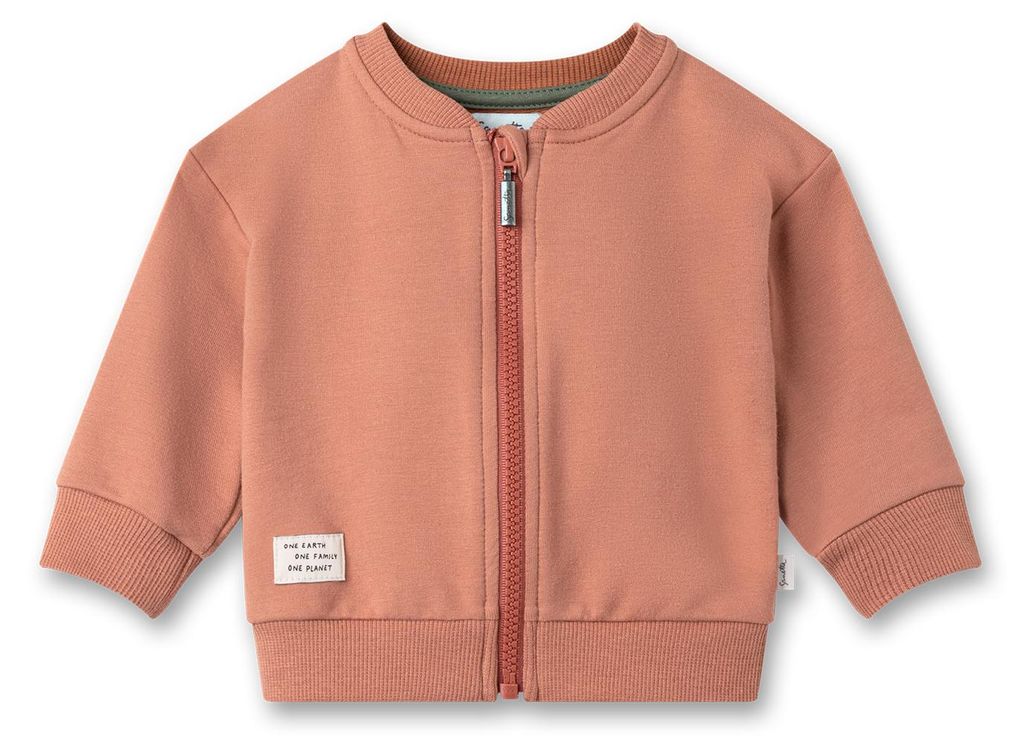 Sanetta Pure Baby-Sweatjacke braun 74