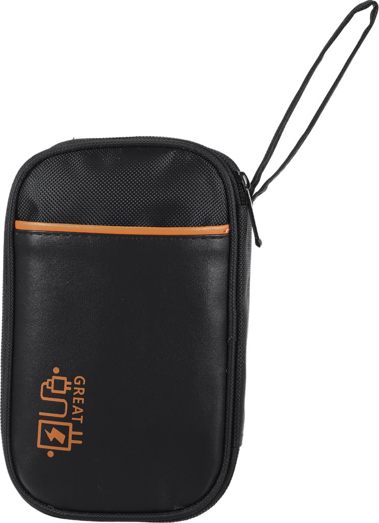 Elektronischer Organizer für Kabel,Kabeltasche Elektronische Tasche Universal Kabelorganizer Tasche, Reisekabel Organizer 19x12x3.5cm Schwarz