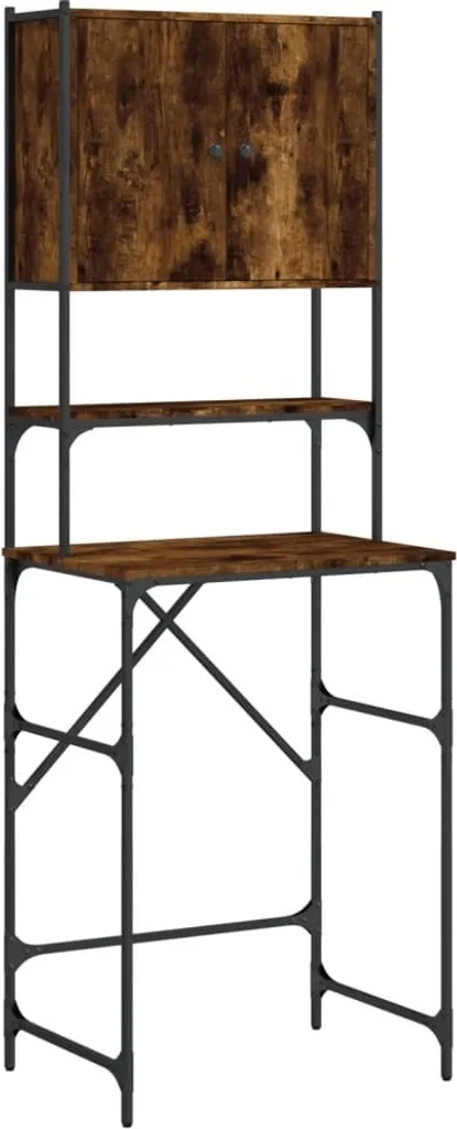 Colonna Lavatrice vidaXL Rovere Fumo 68cm | Arredo Lavanderia Moderno
