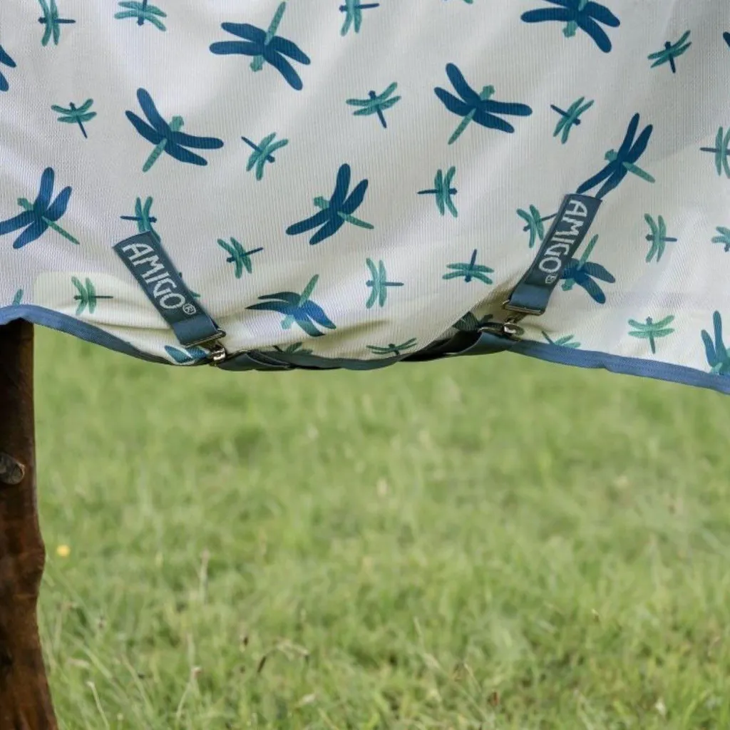 Couverture anti-mouches intégrée Horseware Amigo pour cheval en maille - 5