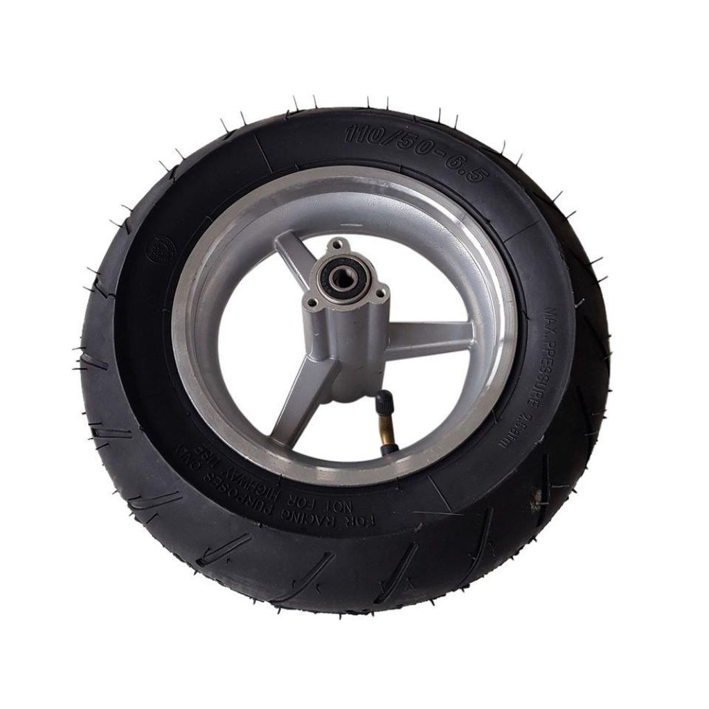 Achterwiel 110/50-6,5 voor pocketbike, complete wielset, Productafbeelding 