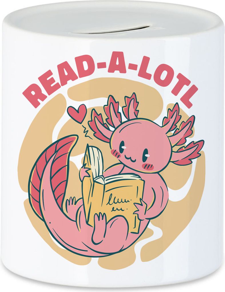 Read a lotl Spardose Bücherliebhaber Tierfreunde süße Produktbild 
