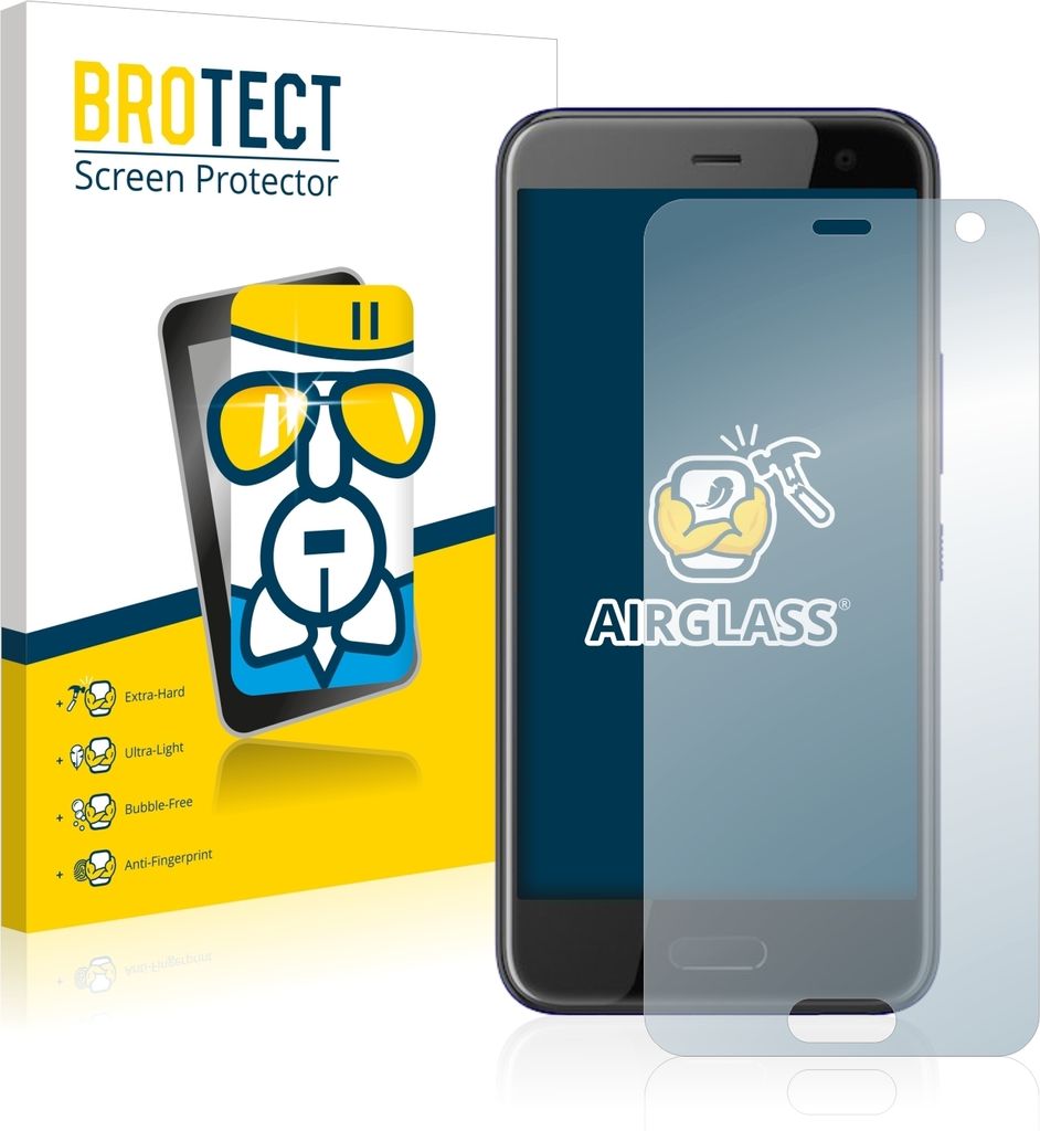 BROTECT Schutzglas für HTC U11 Life Schutzfolie Panzer Folie Glas Display Schutz klar