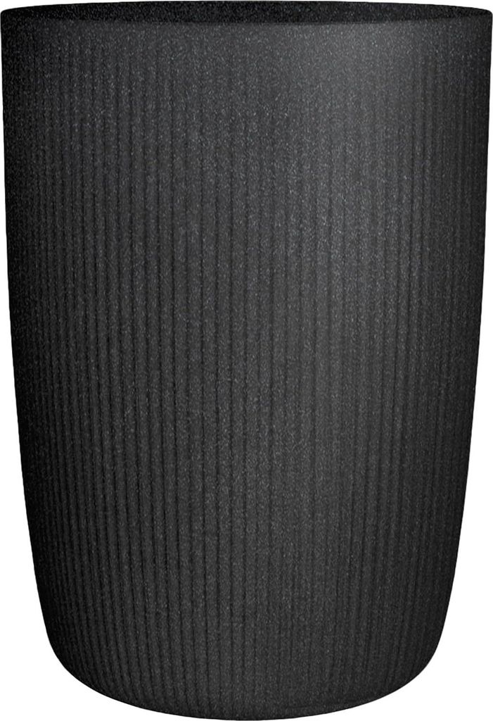 Pflanzenkübel Linetto High 54 rund Farbe: Stony Black aus recyceltem Kunststoff für den Außenbereich