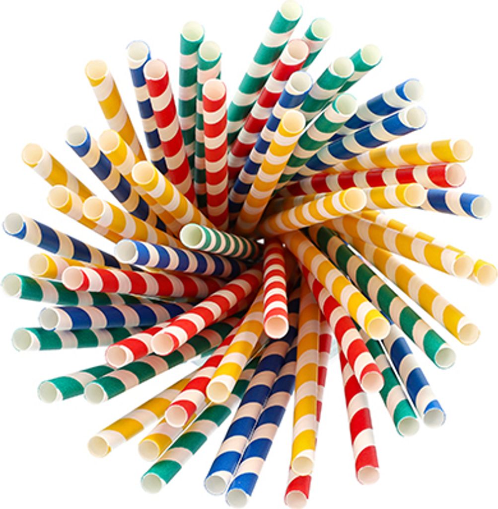 Papstar Shake-Halme, Papier "pure" Ø 8 mm · 21 cm farbig Produktbild 