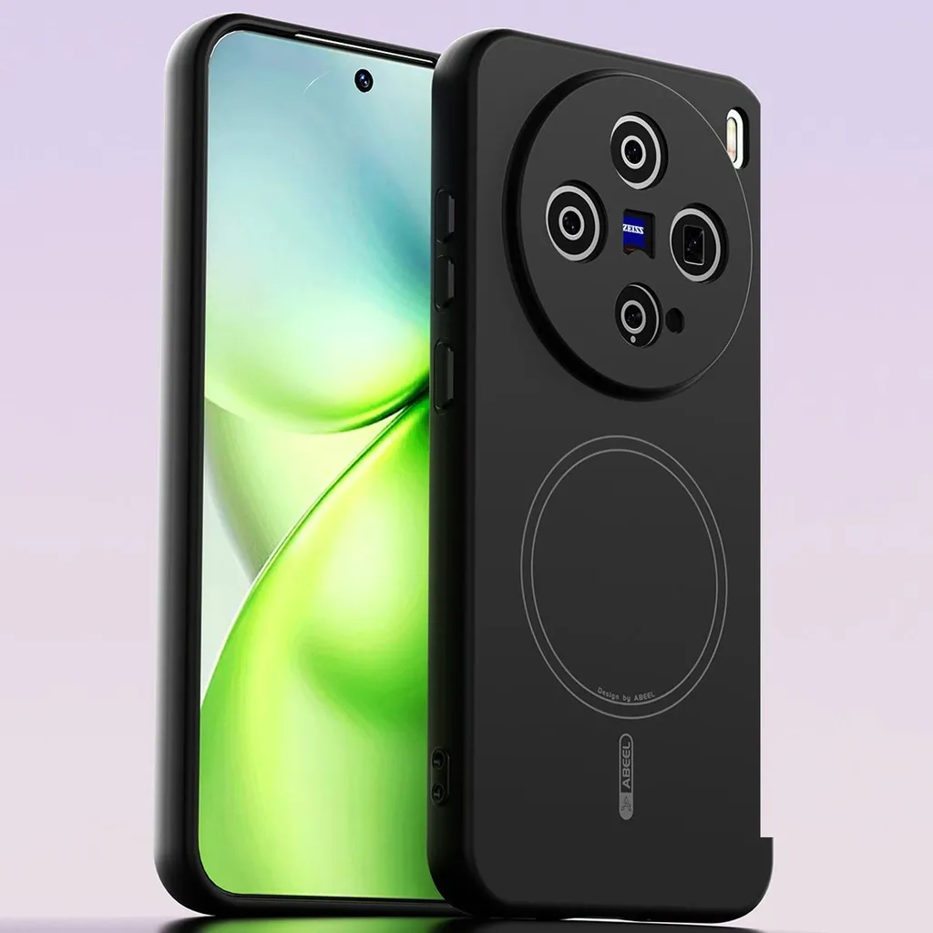 Cover Vivo X200 Pro Mini MagSafe Silicone Liquido Nero Antiurto