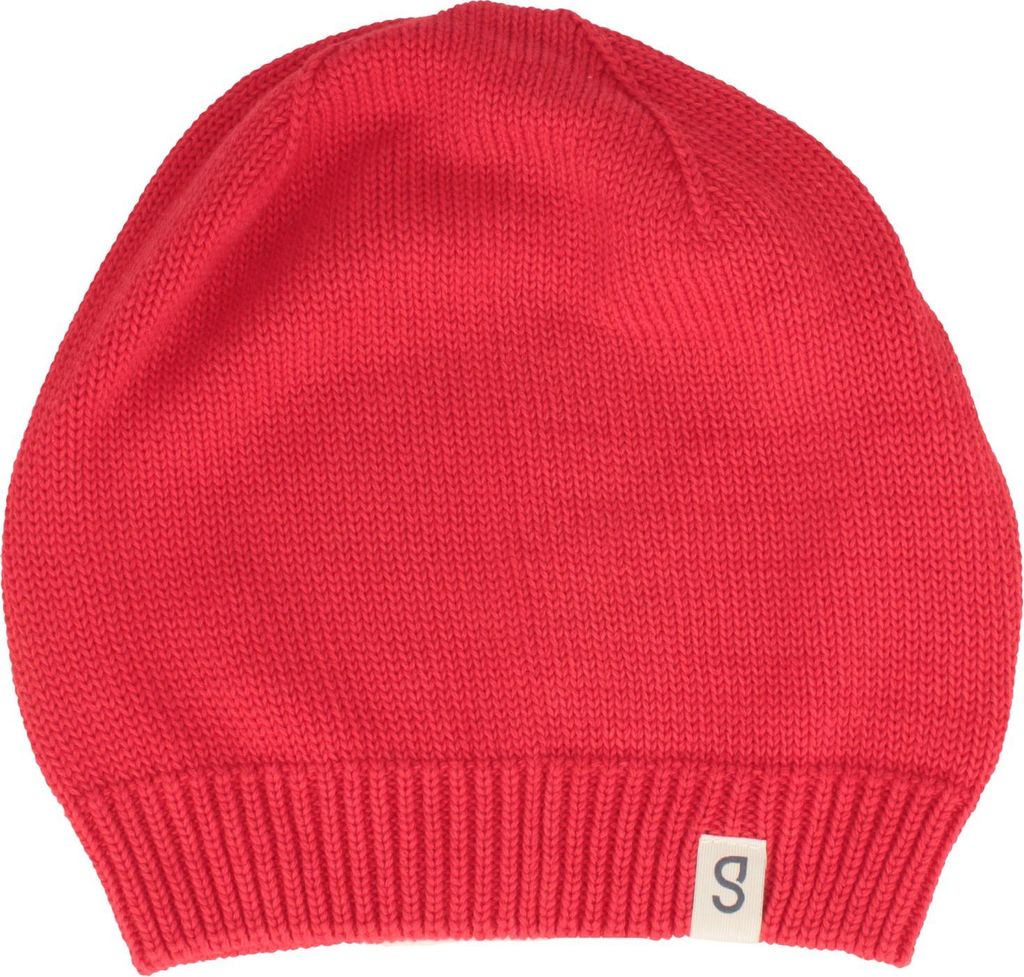 Unifarbene Beanie aus Baumwolle von Hut-Breiter, rot, Gr. Einheitsgröße