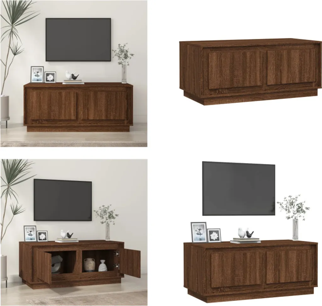 Tavolino da Caffè Robusto 102x50 cm Rovere Marrone | vidaXL Salotto