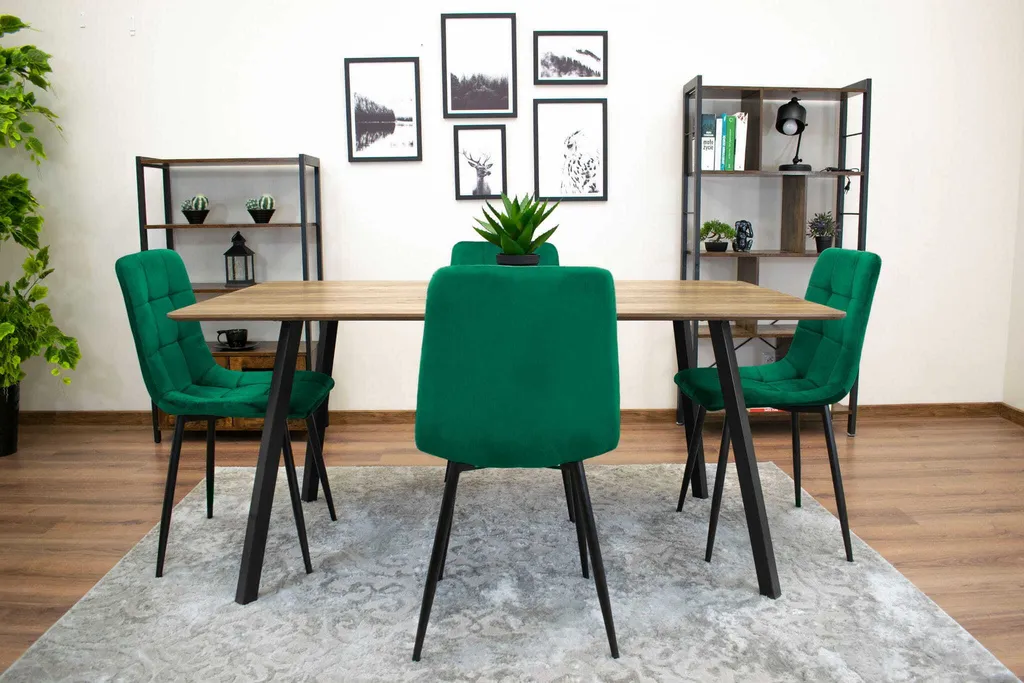Sedia Valora KARA Verde Scuro - Sedia Moderna per Cucina e Sala - 13
