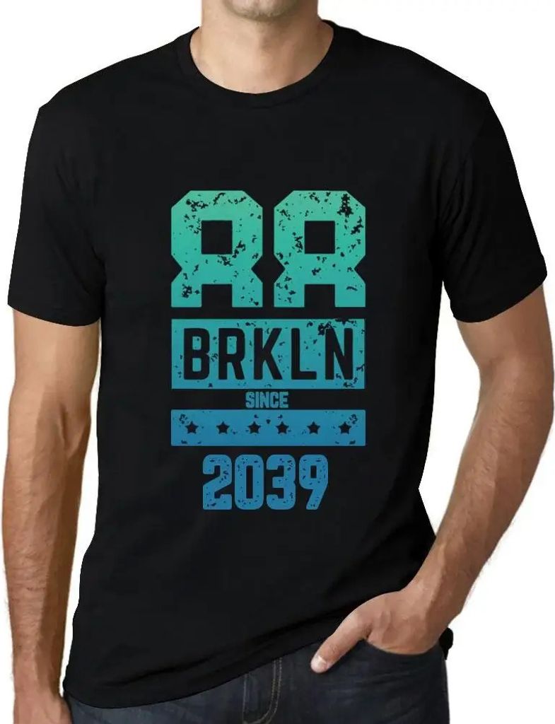Herren Grafik T-Shirt Brkln seit 2039 – Brkln Since 2039 – Öko-Verantwortlich Vintage Jahrgang Kurzarm Lustige Druck Geburtstag Geschenk Mann