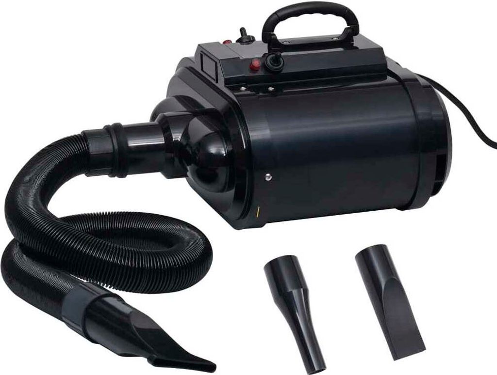 Haustiertrockner Doppelmotor Schwarz