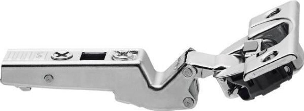 Blum Clip Top Scharnier mit Feder - Winkelscharnier -45 Grad Möbelscharnier zum Schrauben, Stahl vernickelt