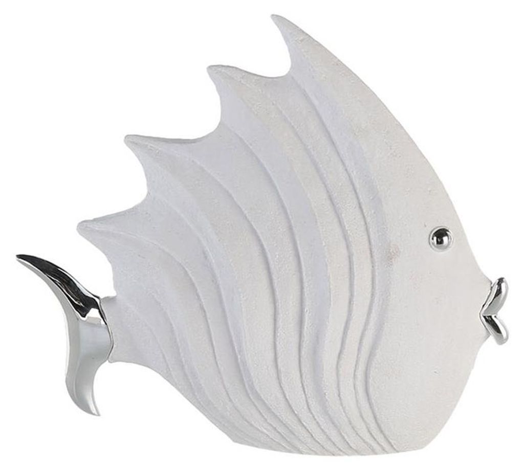 Gilde Figur, pez, resina, blanco, unidad, altura: 26.00 cm, Imagen del producto 