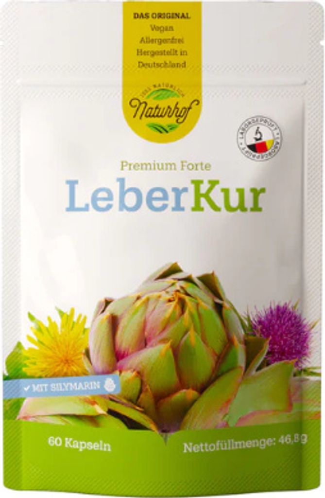 Naturhof Liver Cure Premium Forte Capsules 60 kapsułek Zdjęcie produktu 