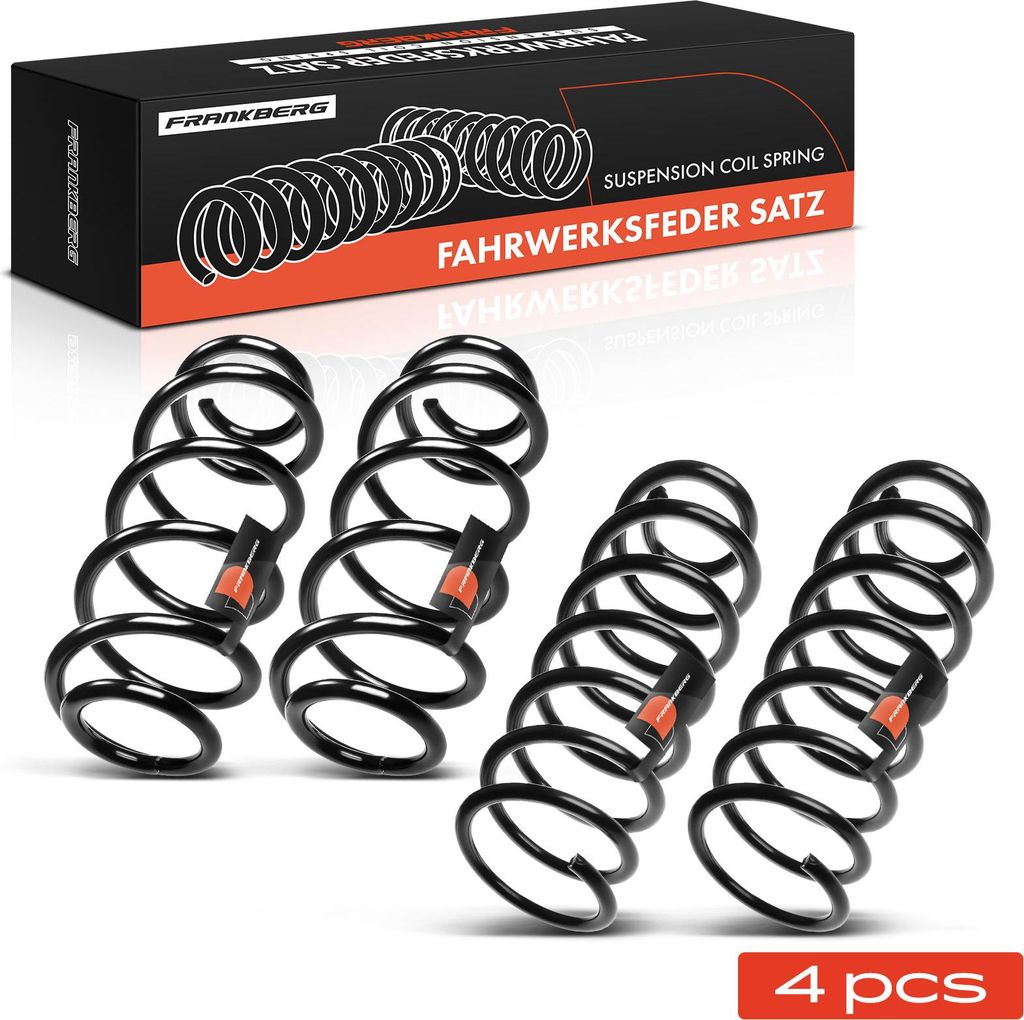 Frankberg 4x Fahrwerksfeder Vorne Hinten für Audi A4 Avant 8D5 B5 1995-2001