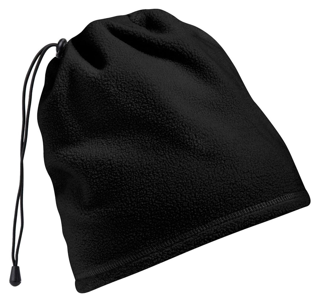 Beechfield - Snood-Kappe Suprafleece für Herren/Damen Uni FK1590 (Einheitsgröße) (Schwarz)