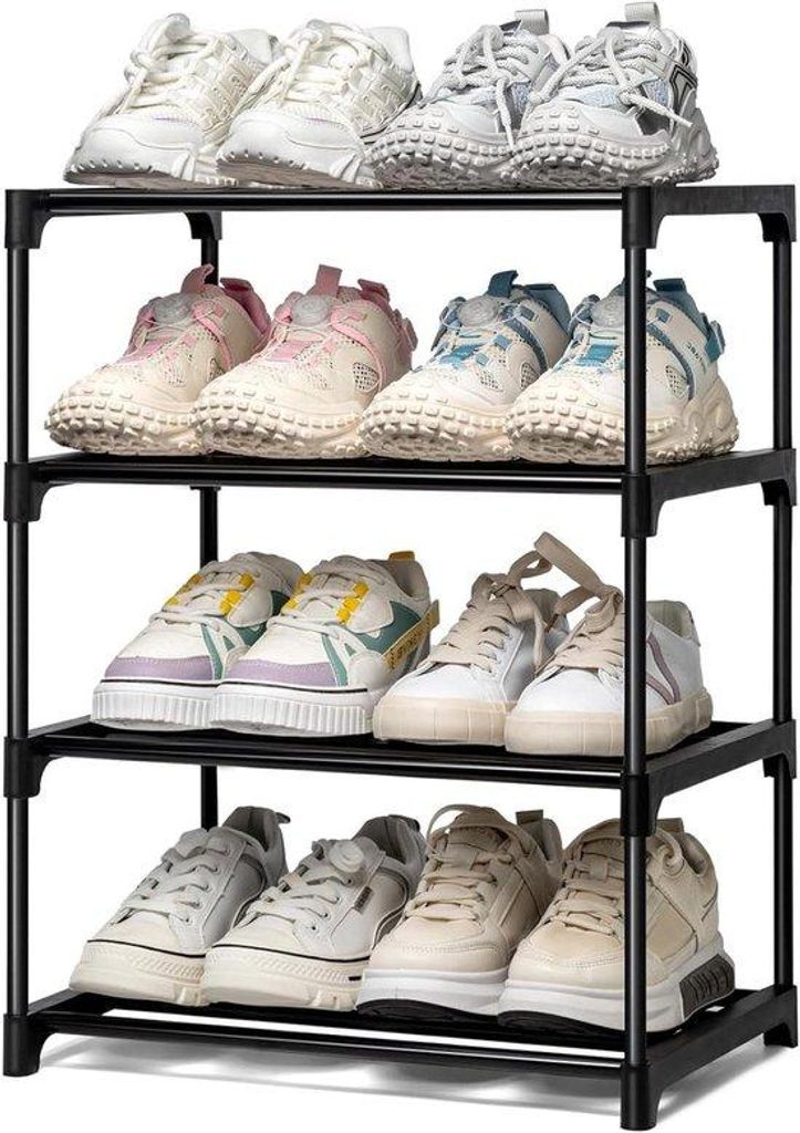 Kleines Metallenes Schuhregal für schmale Räume, Organizer für die Eingangshalle