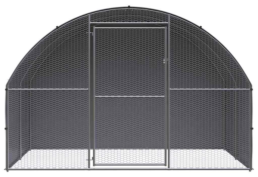 vidaXL Outdoor-Hühnerstall 3x2x2 m Verzinkter Stahl Produktbild 