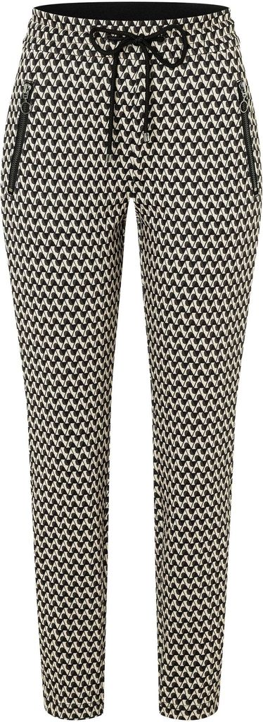 Mac - Damen Hose, EASY smart Light Jersey (2710-00-0107L), Größe:W34, Farbe:sand stone printed (219B)