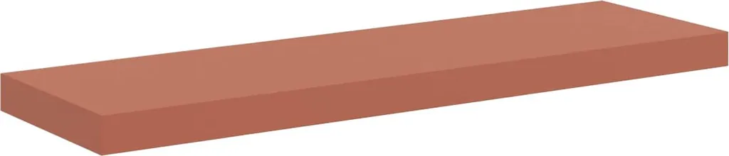 SYFAX Étagère murale rouge 80 x 23,5 x 4 cm en bois composite robuste