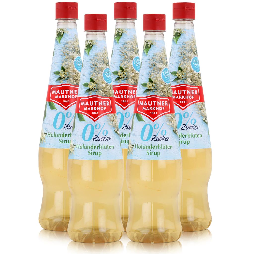 Mautner Getränkesirup Holunderblüte 0% Zucker 0,7L - Produktbild 