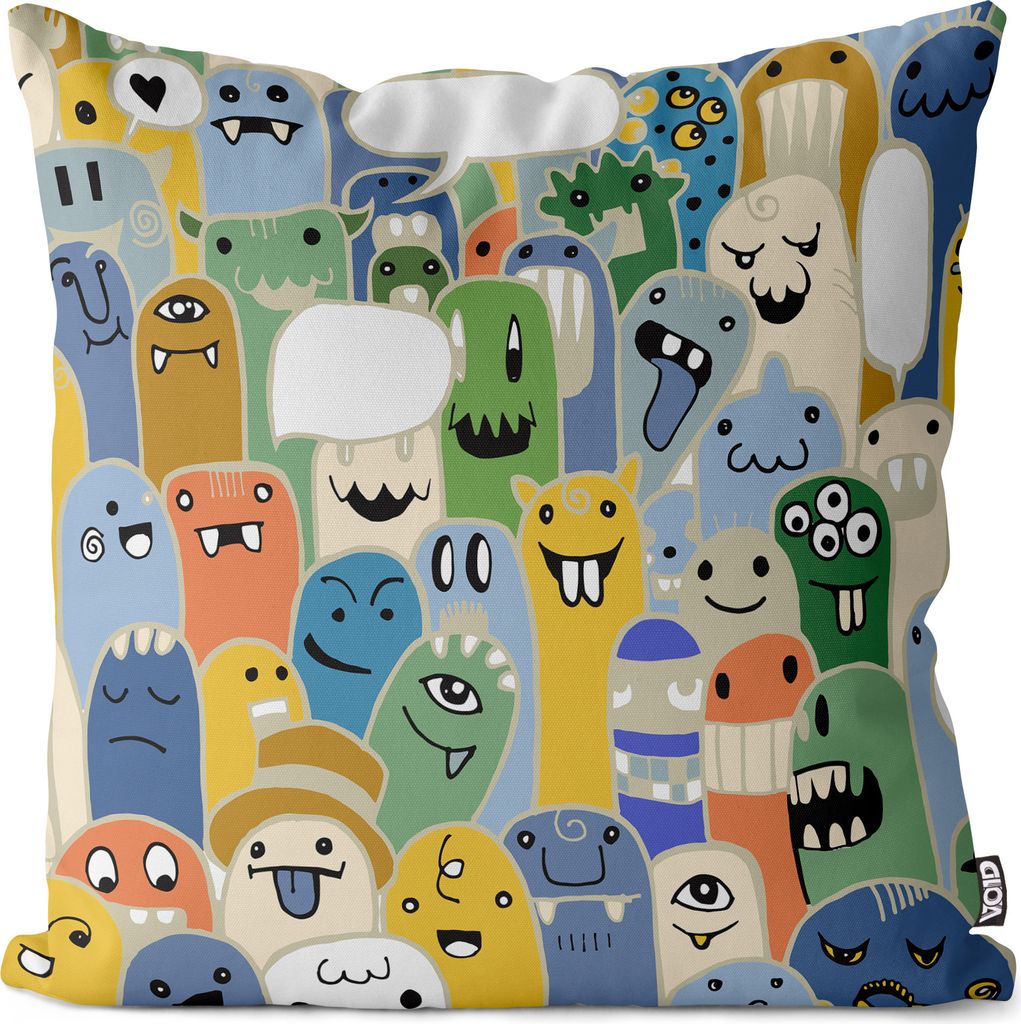 VOID Aliens Monster Cartoon Kissenbezug Kissenhülle sofa couch wohnzimmer dekoration wasserfest Outdoor Kissen bezug deko