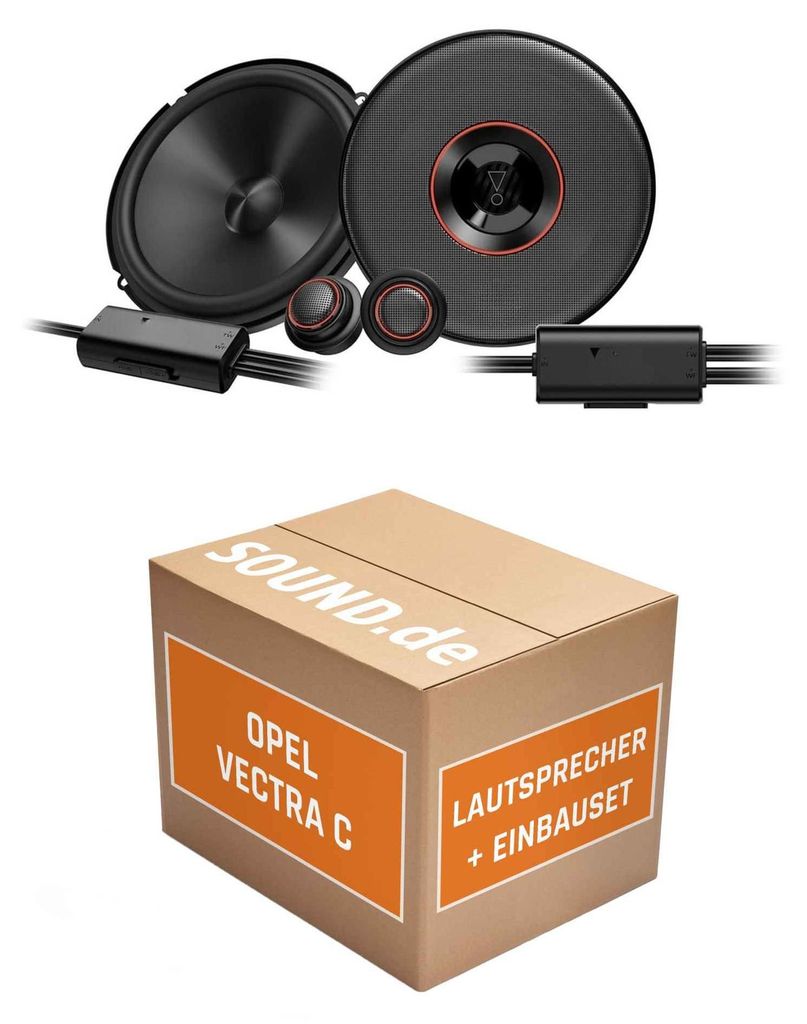 Lautsprecher Boxen Einbaupaket vorne JBL Club3 64C passend für Opel Vectra C | 2x Tief-Mitteltöner 2x Hochtöner