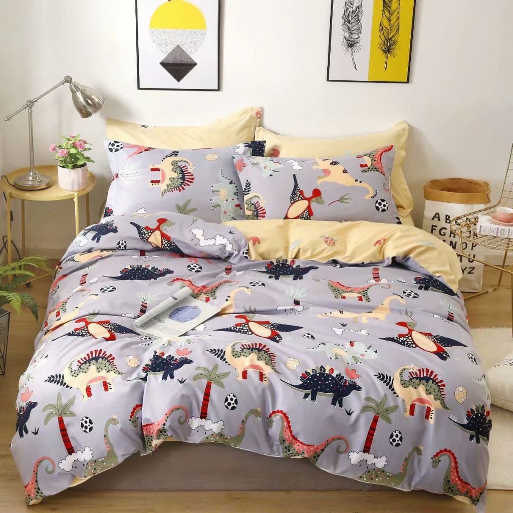 Bettwäscheset im Bohemian-Stil für Kingsize-Betten, 1 Bettbezug 135 cm x 200 cm und 1 Kissenbezug 80 cm x 80 cm, mit Reißverschluss, langlebig u...