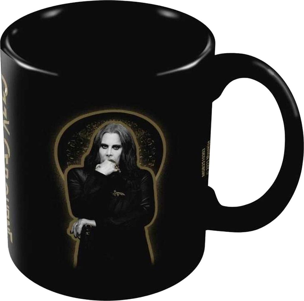 Ozzy Osbourne - Kaffeebecher PM12961 (Einheitsgröße) (Schwarz/Gold)