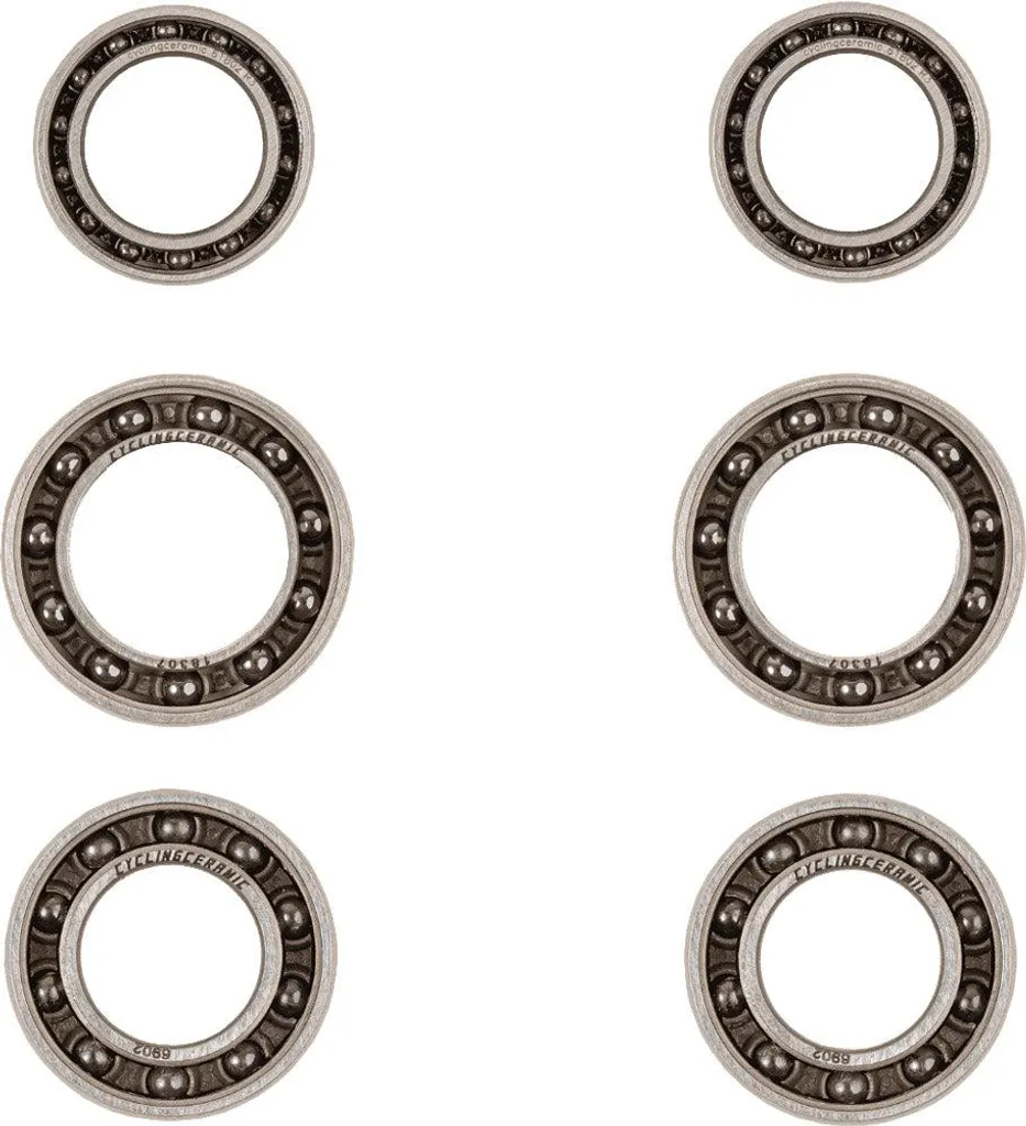 Roulements à Billes Céramique pour Roue de Vélo DT Swiss Pack de 2 Argent