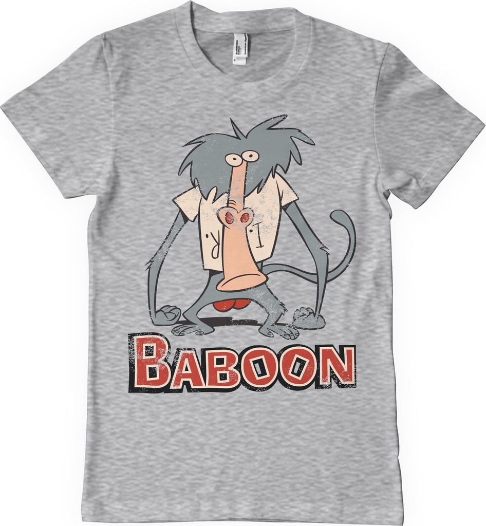 I Am Weasel - Baboon T-Shirt - Small - HeatherGrey