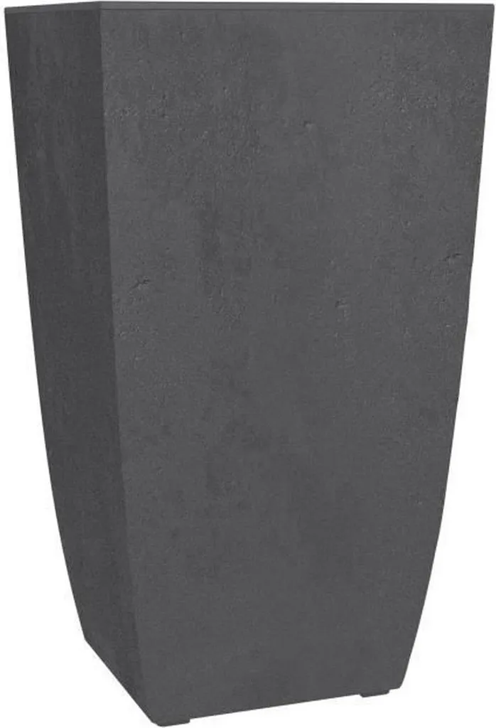 Pot de fleurs haut incassable BASALT Diva anthracite pour extérieur durable
