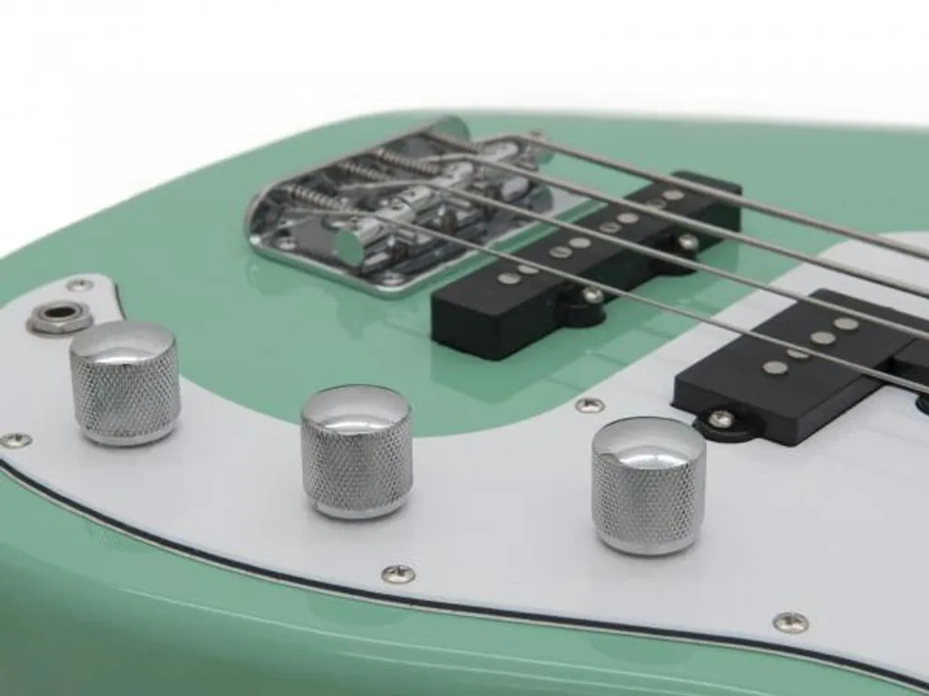 Basse Électrique PB-500 DIMAVERY avec Micro Split Coil Vert Surf