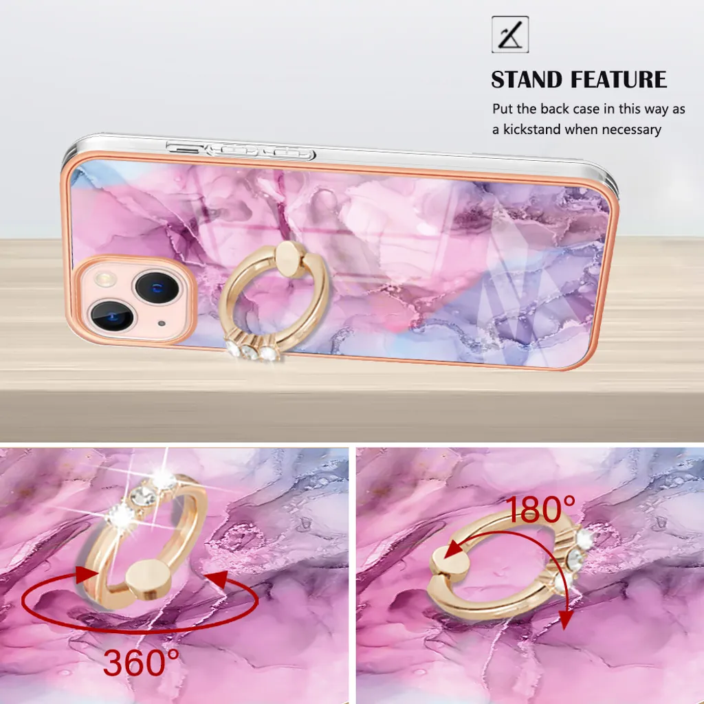 Custodia Chic iPhone 13 Mini Rosa: Ring Stand e Protezione Soft-Touch - 4