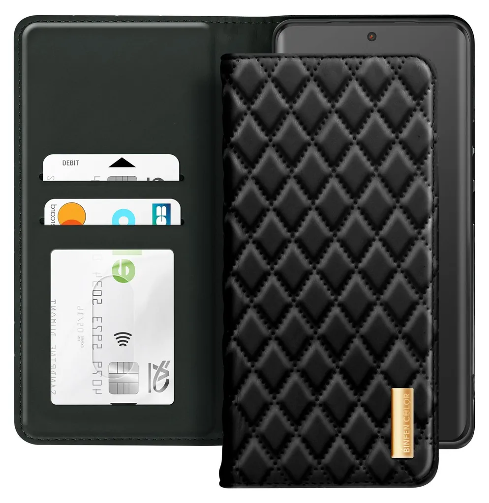Avizar, Custodia per Xiaomi Redmi Note 14 Pro/14 Pro Plus Wallet, Nero