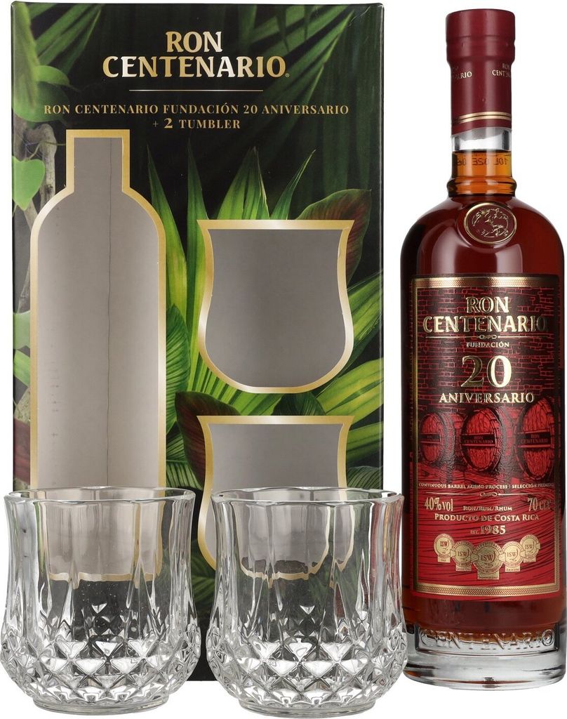 Ron Centenario FUNDACIÓN 20 Sistema Solera Rum 40% Vol. Immagine del prodotto 
