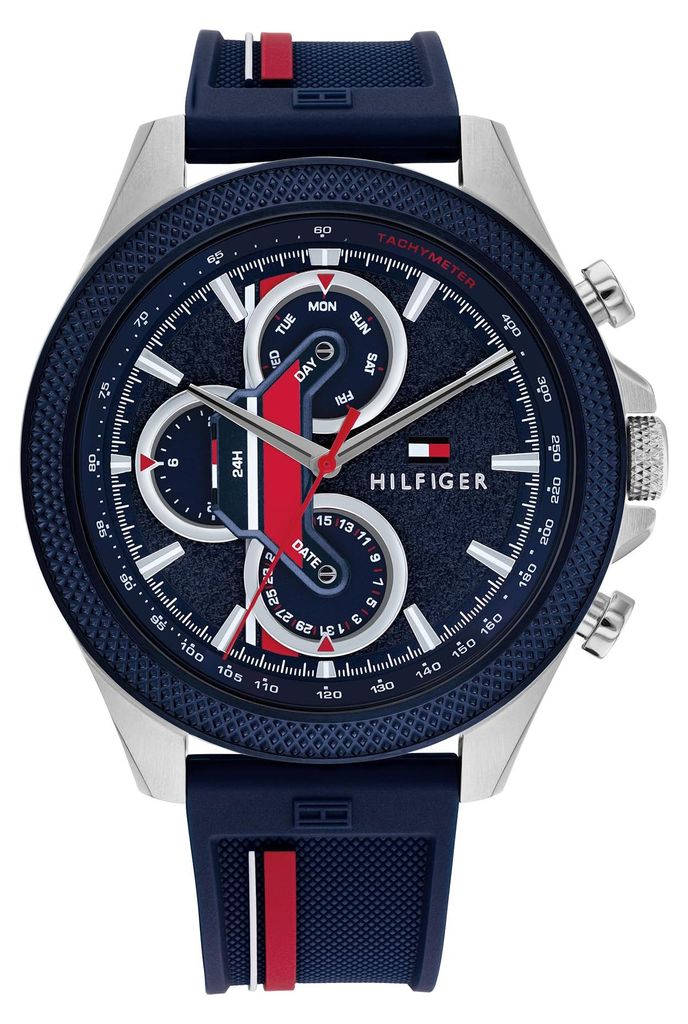 Tommy Hilfiger Multi Zifferblatt Quarz Uhr für Herren mit Produktbild 