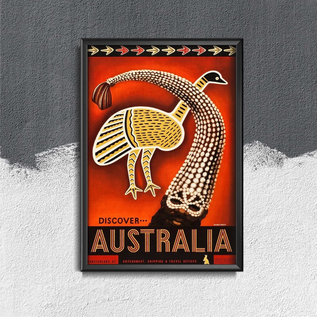 Poster - Canvas - Leinwand - 21 cm x 29,7 cm - Fotoposter - Leinwandkunst - Discover Australien
