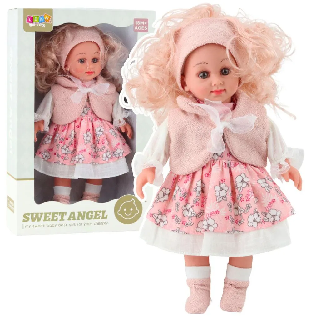 Poupée ange 36 cm résistante et douce : la fin des jouets fragiles en rose