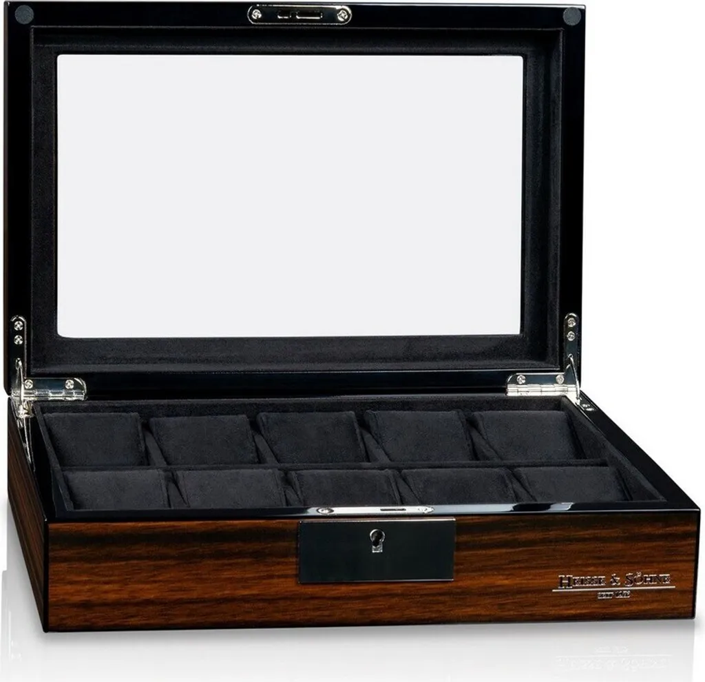 Boîte à montres Heisse & Söhne Tenor 10 Ebony 70019-196.159 pour 10 montres
