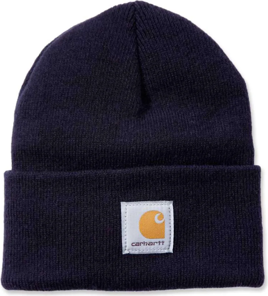 Carhartt Beanie A18 Blu Navy - Berretto Invernale Originale Carhartt