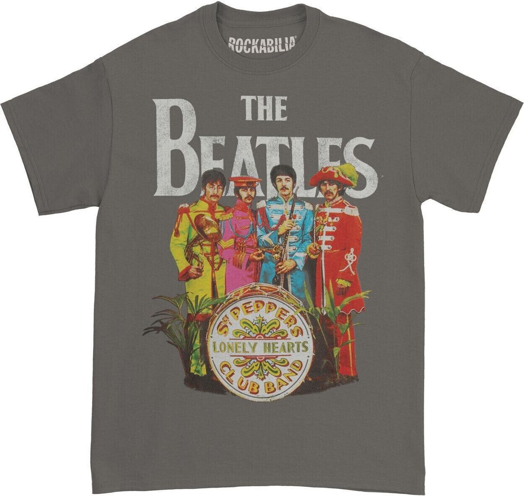 The Beatles - "Sgt Pepper" T-Shirt für Herren/Damen Uni RO386 (L) (Grau)