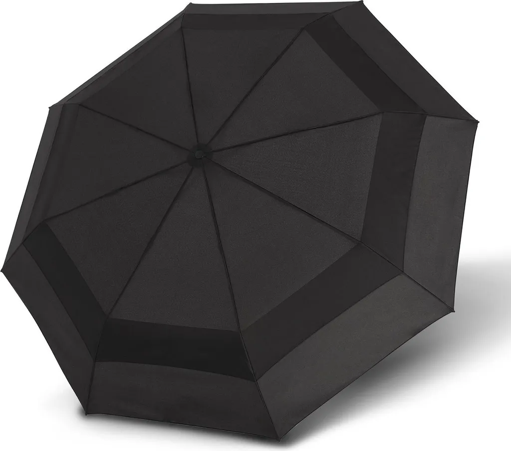 Knirps A.405 Parapluie de Poche avec Double Voilure Anti-vent Noir Chic