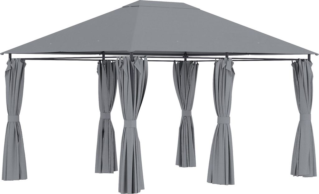 Outsunny Tonnelle de jardin barnum pavillon style colonial Image du produit 