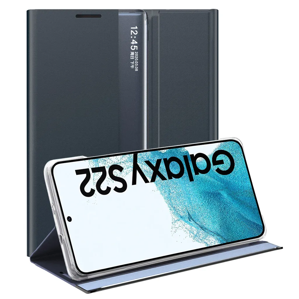 GYDQQKJ DQG Coque pour SFR Altice S43 + 3 pièces Verre Trempé Film Protection écran,Housse Etui Flexible Souple Silicone Gel Translucide Bleu TPU Case Cover pour (6.22