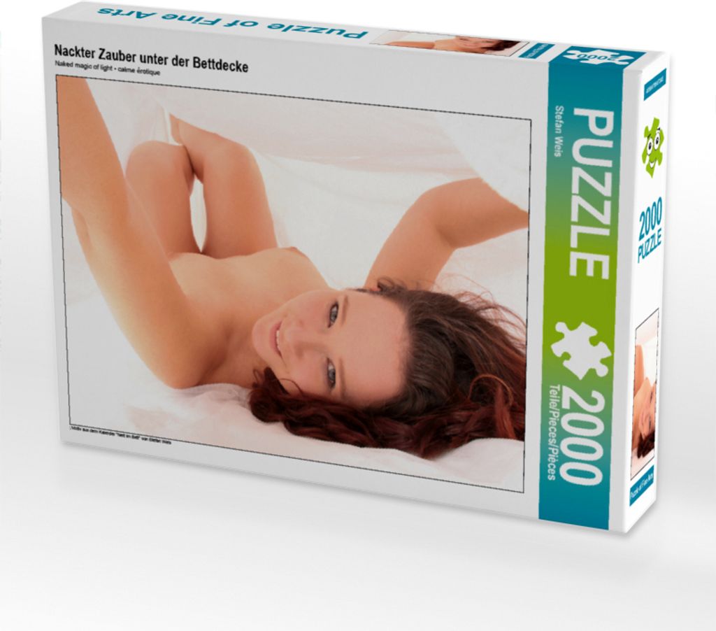 CALVENDO Puzzle Nackter Zauber unter der Bettdecke 2000 Teile Puzzle quer | 2000 Teile Lege-Größe 90x67cm Foto-Puzzle für glückliche Stunden