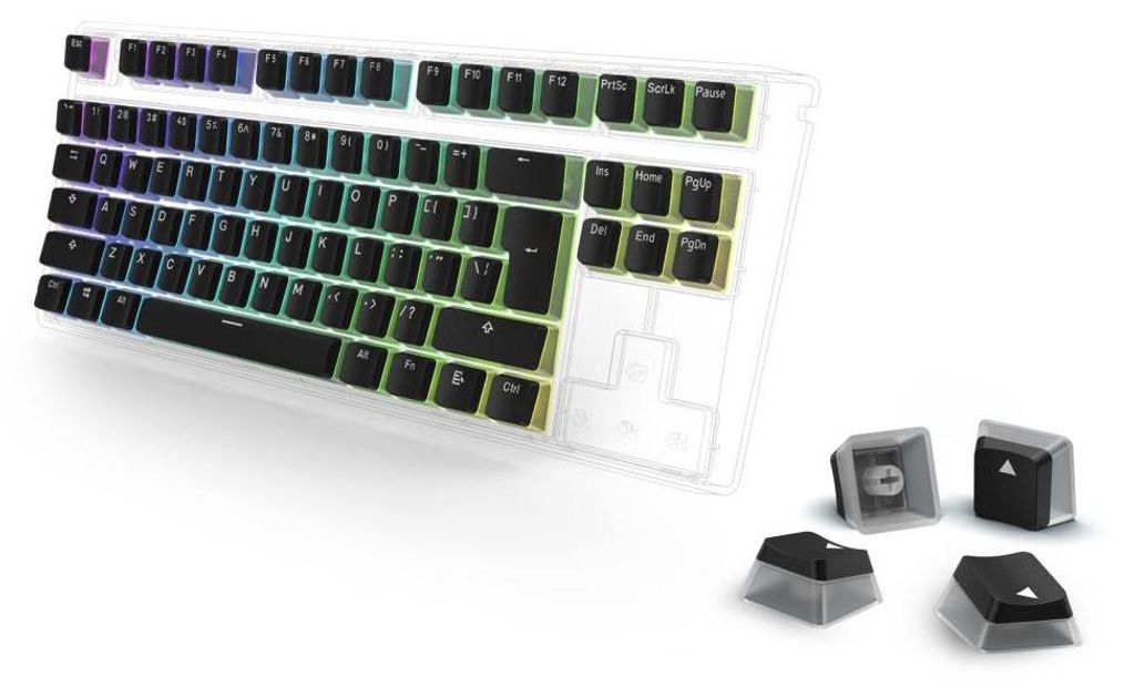 uRage Tastaturkappen für mechanische Tastaturen Doubleshot PBT Pudding