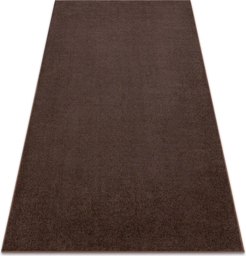 Tapis ETON marron 200x500 cm - Moquette aiguilletée grand format robuste