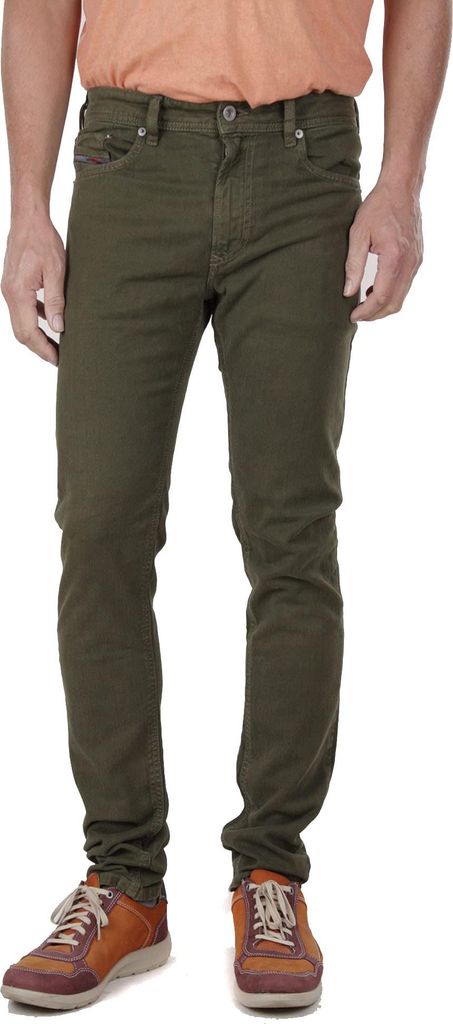 Diesel Thavar-XP-R R99S6 Herren Jeans Hose Slim Skinny Olivgrün